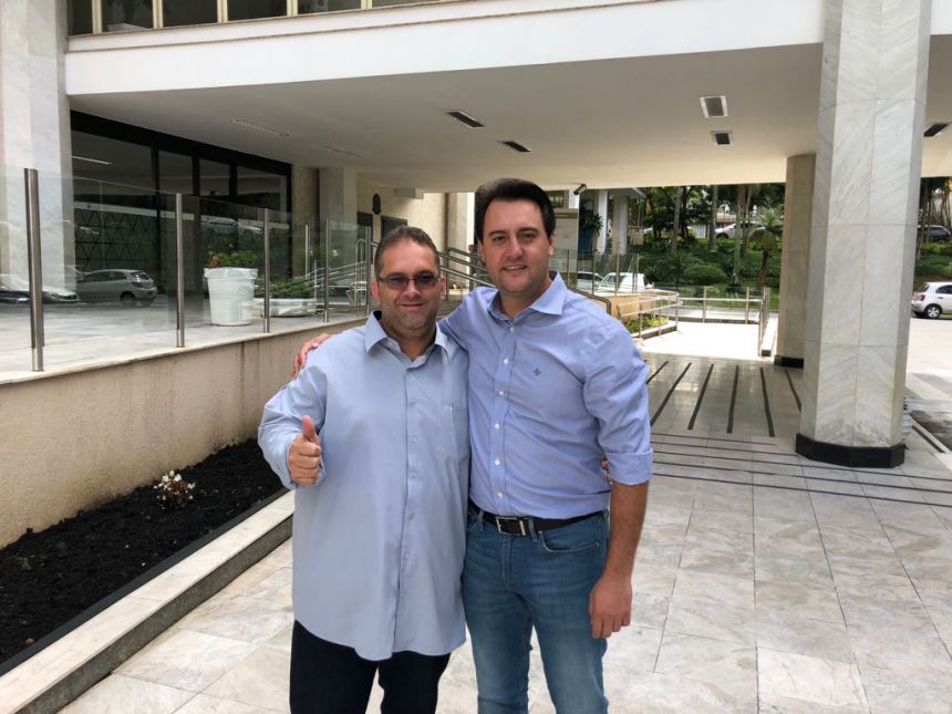 Ratinho Junior e Alessandro Ribeiro
